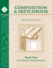 Composition & Sketchbook Book One: 5/8" Ruled for Younger Students